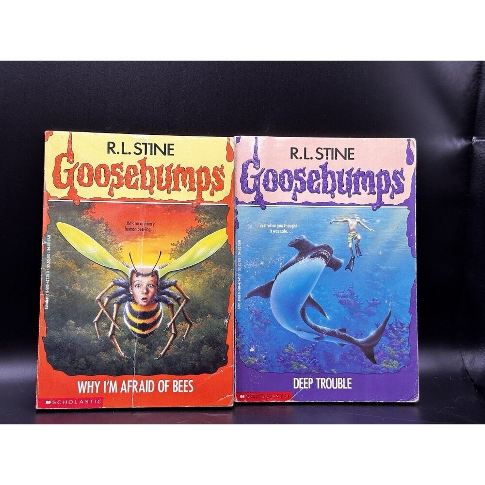 Goosebumps Lot Of 2 #19 Deep Trouble #17 Why I’m Afraid Of Bees‎ R.L. Stine